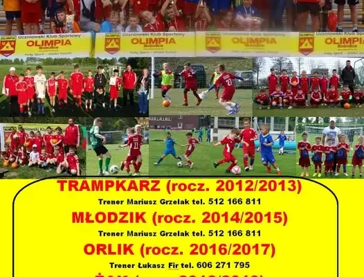 UKS Olimpia Bobolice ogłasza nabór uzupełniający na nowy rok szkolny