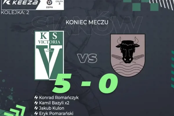 Victoria Sianów rozgromiła Vimobilię Będzino 5:0