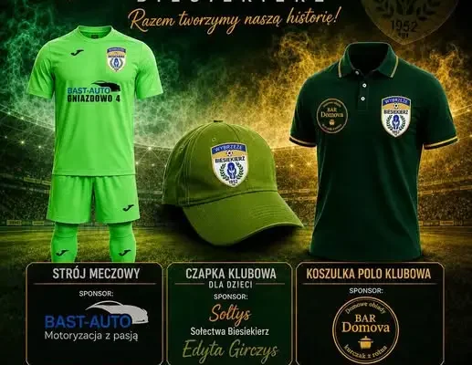 Wybrzeże Biesiekierz dziękuje lokalnym sponsorom za wsparcie młodych sportowców