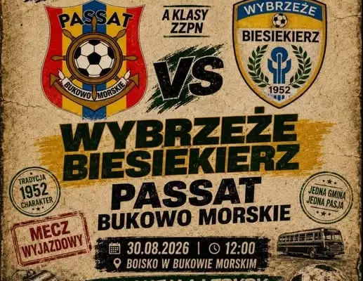Wybrzeże Biesiekierz zagra na wyjeździe z Passatem Bukowo Morskie