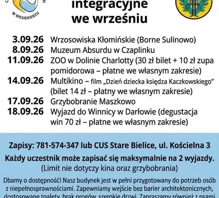 Seniorzy z gminy Biesiekierz: ruszają zapisy na wrzesień 2026