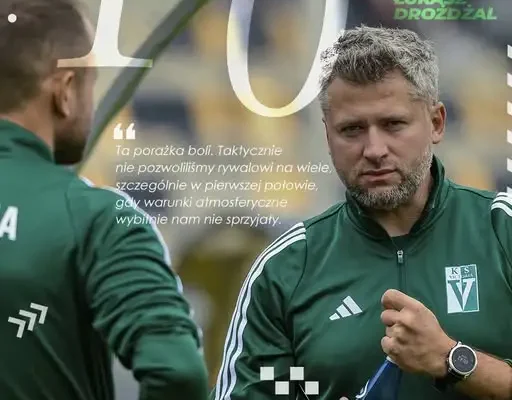 Trener Łukasz Drożdżal po porażce: „Ta porażka boli, ale detale zdecydowały”