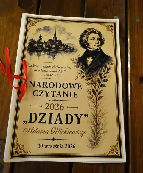 Narodowe Czytanie 2026 w Polanowie: „Dziady” i 80-lecie biblioteki
