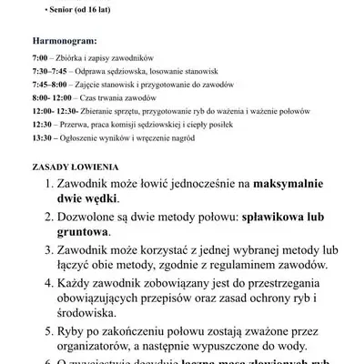 Puchar Jesieni w Bobolicach: zawody wędkarskie dla każdego