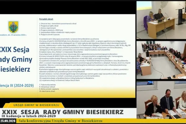 XXIX Sesja Rady Gminy Biesiekierz – uchwały i planowanie przestrzenne