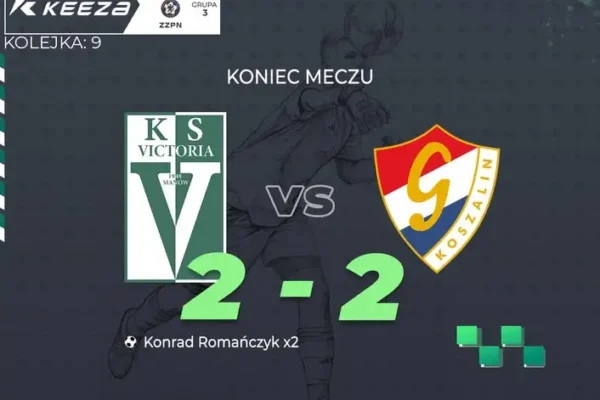 Victoria Sianów remisuje z Gwardią II Koszalin 2:2 w emocjonującym meczu