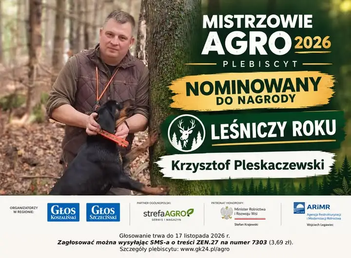 Krzysztof Pleskaczewski z Nadleśnictwa Bobolice nominowany do nagrody Leśniczy Roku 2026