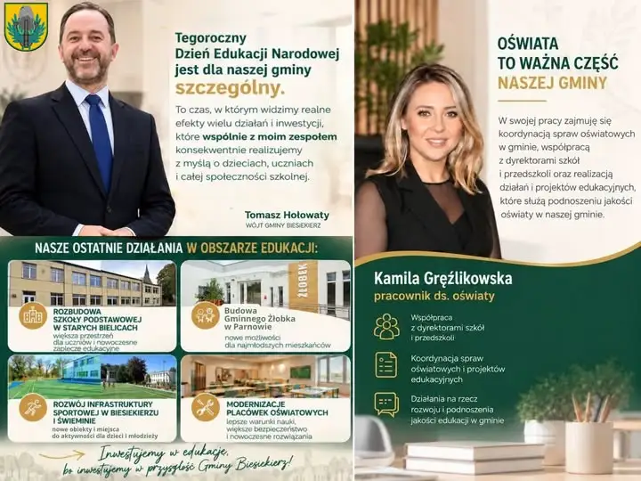 Edukacja w gminie Biesiekierz: wspólny cel, konkretne inwestycje