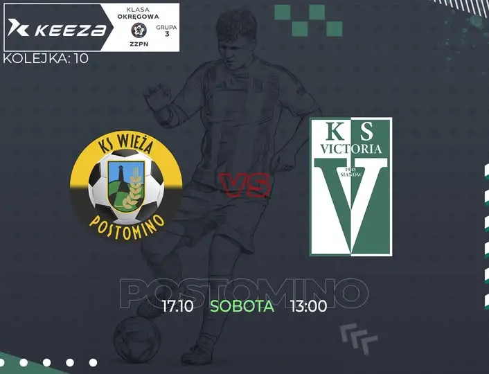 Victoria Sianów zagra w Postominie. Kluczowy mecz w 10. kolejce