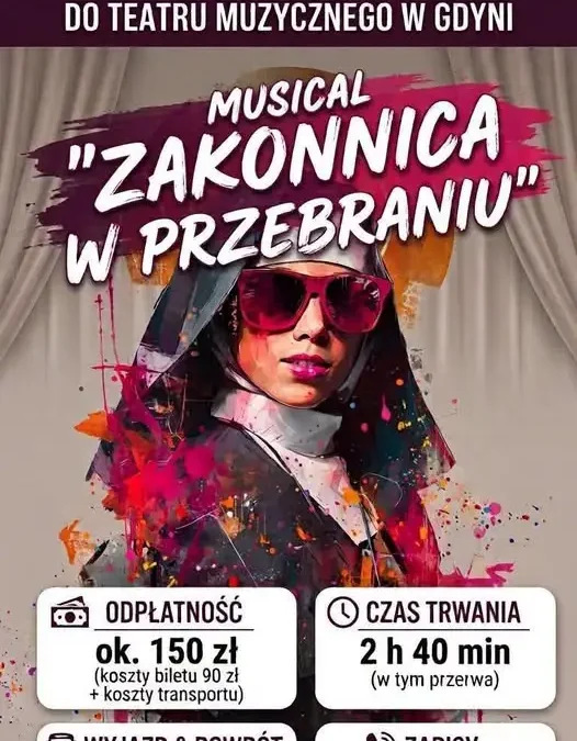 Gmina Biesiekierz organizuje wyjazd na musical „Zakonnica w przebraniu” w Gdyni