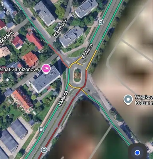 Koszalin: zdarzenie drogowe na skrzyżowaniu ul. Wojska Polskiego i 4 Marca
