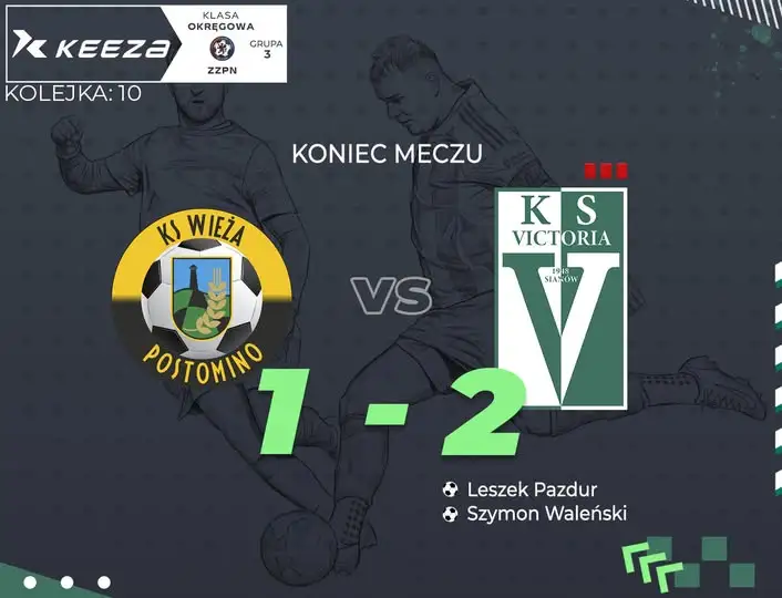 Victoria Sianów wygrywa w ósemkę! Trzy czerwone kartki i trzy punkty