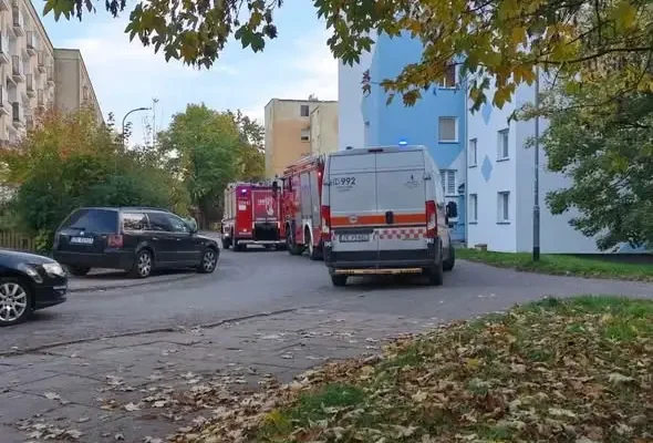 Koszalin: Interwencja straży pożarnej i pogotowia gazowego na ul. Podgórnej