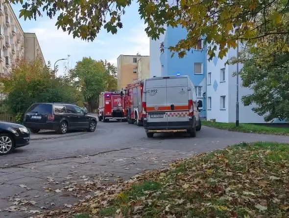 Koszalin: Interwencja straży pożarnej i pogotowia gazowego na ul. Podgórnej