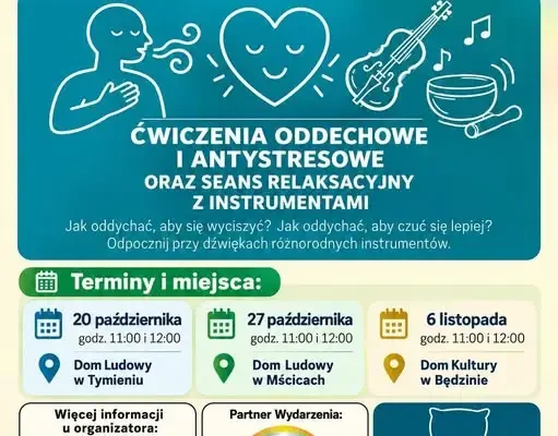 Bezpłatne warsztaty relaksacyjne dla seniorów w gminie Będzino