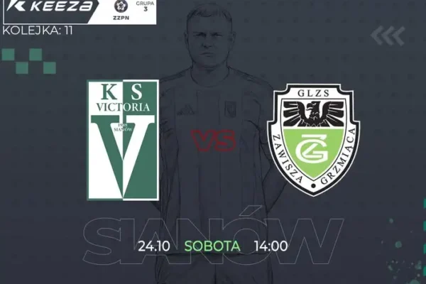 Victoria Sianów podejmie Zawiszę Grzmiąca w sobotnim meczu Klasy Okręgowej